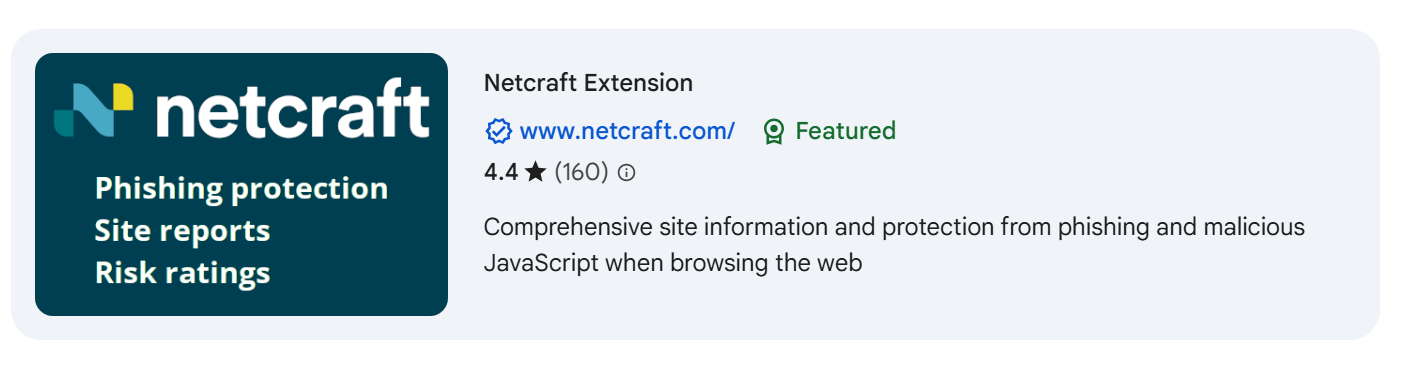 Netcraft - Free Browser Add-ons to Stay Safe on Social Media (2025)