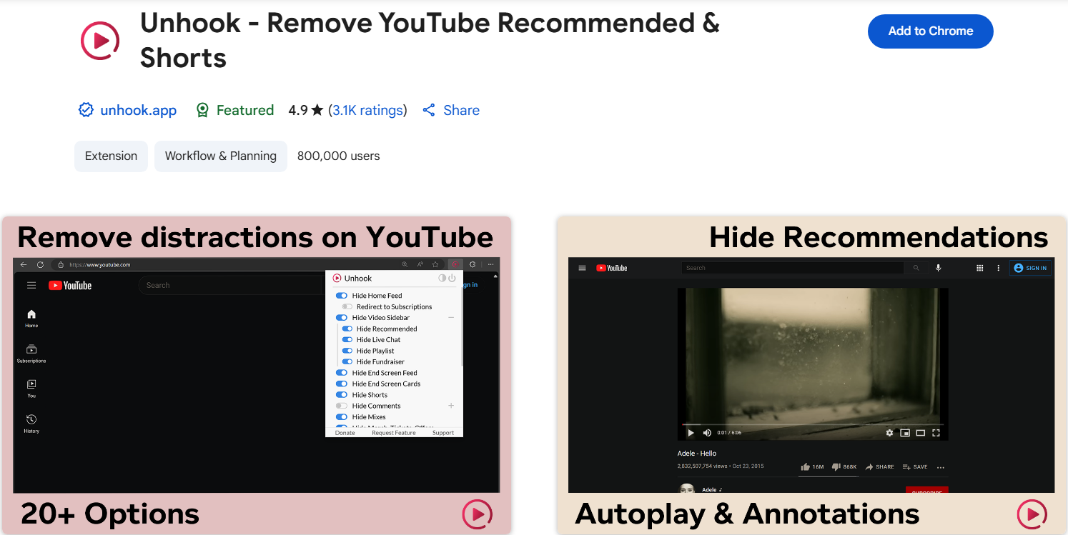 Unhook - Free Browser Add-ons to Stay Safe on Social Media (2025)