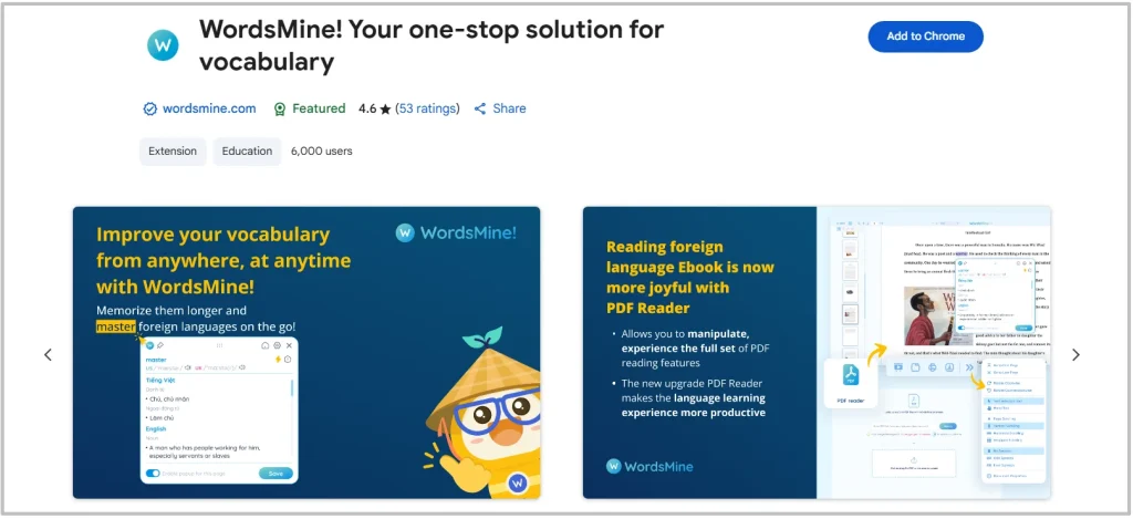 WordsMine Chrome Extension