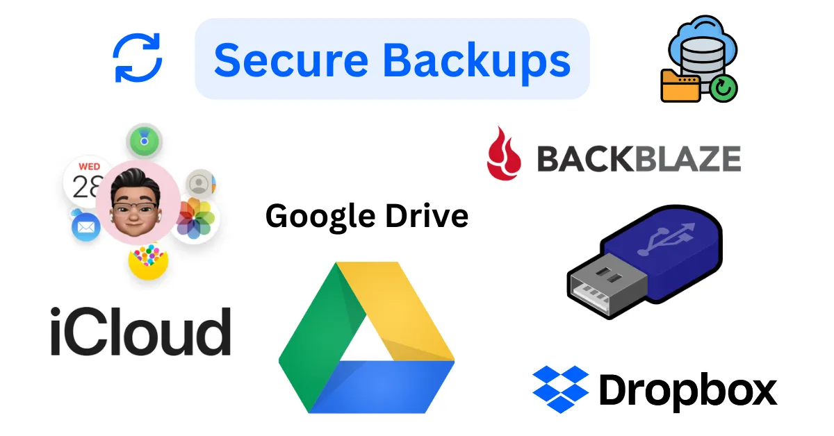 Secure Backups for Online Accounts