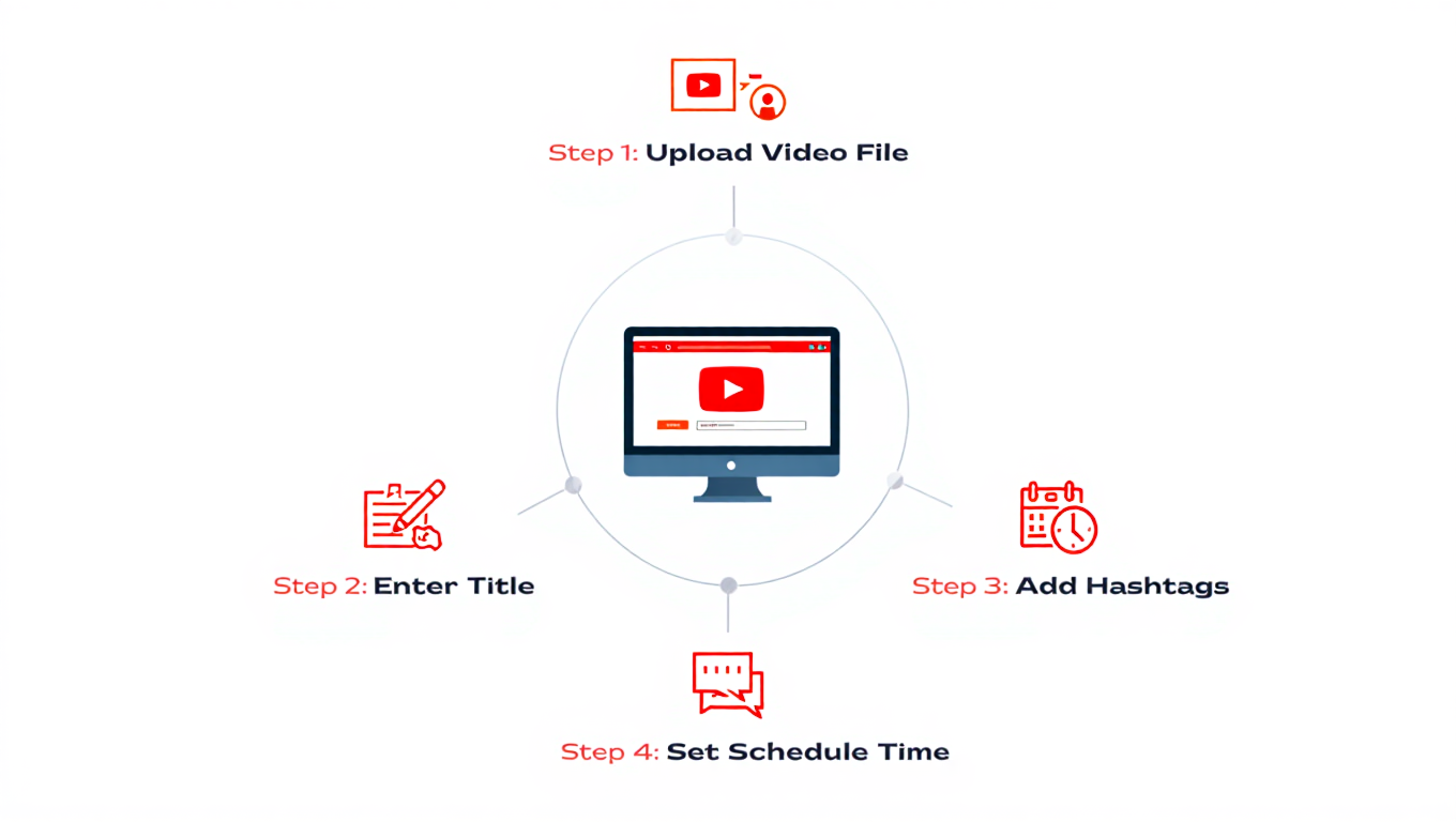 YouTube Shorts desktop upload steps