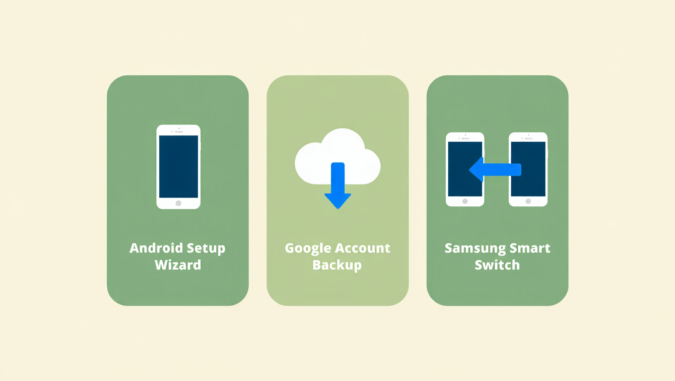 Android phone data transfer methods comparison
