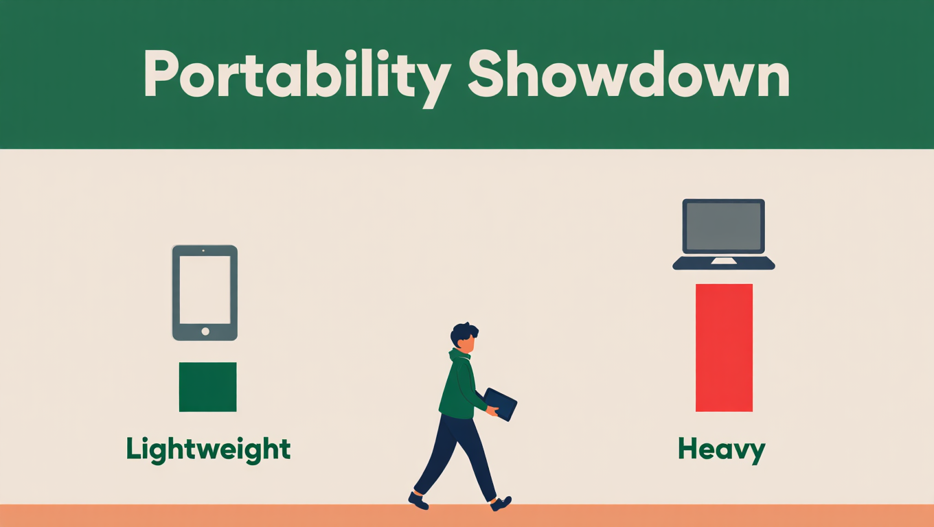 Tablet vs Laptop portability for students