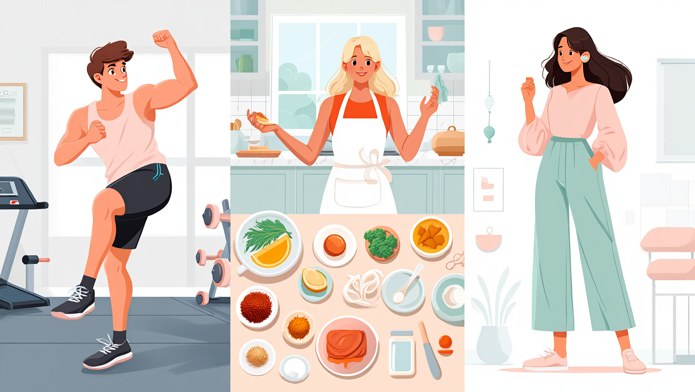 Fitness, cooking, and fashion social media trends