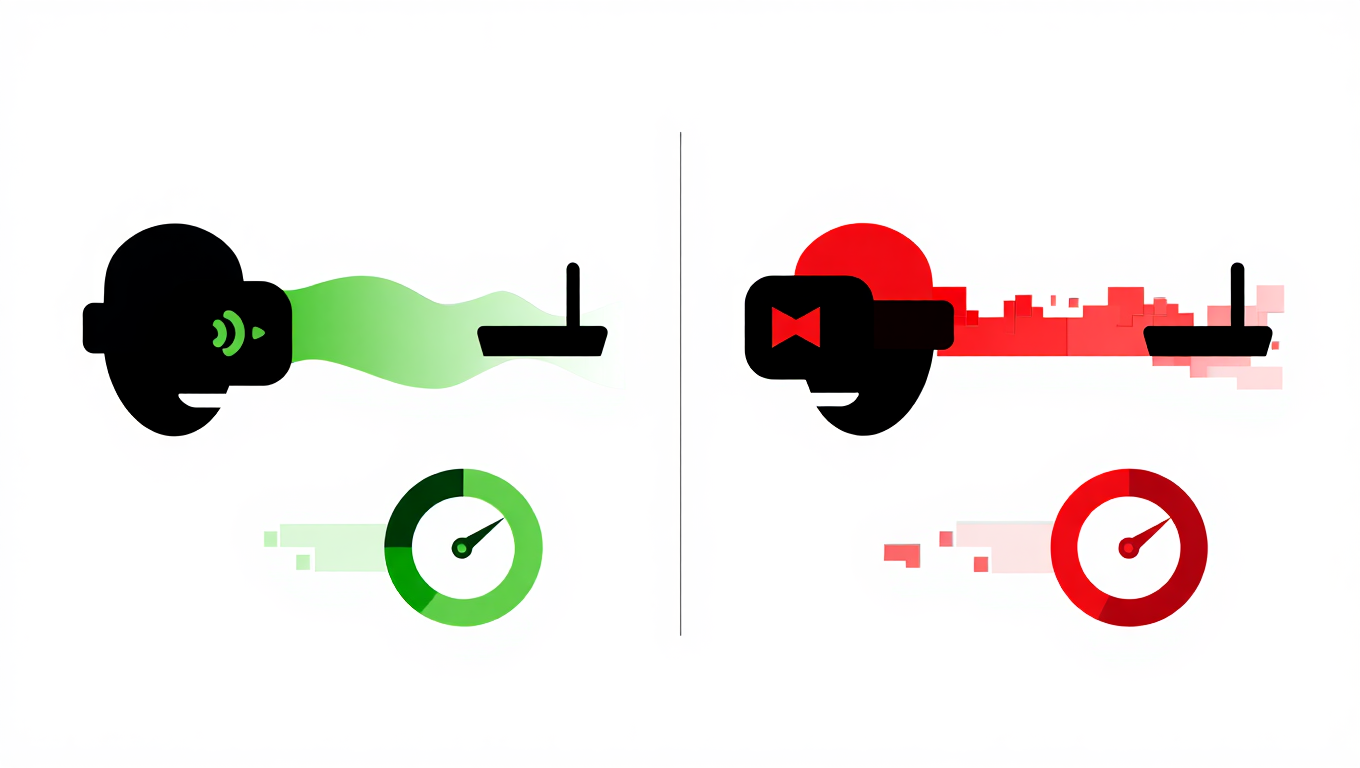 Infographic showing importance of Wi-Fi for PCVR performance.