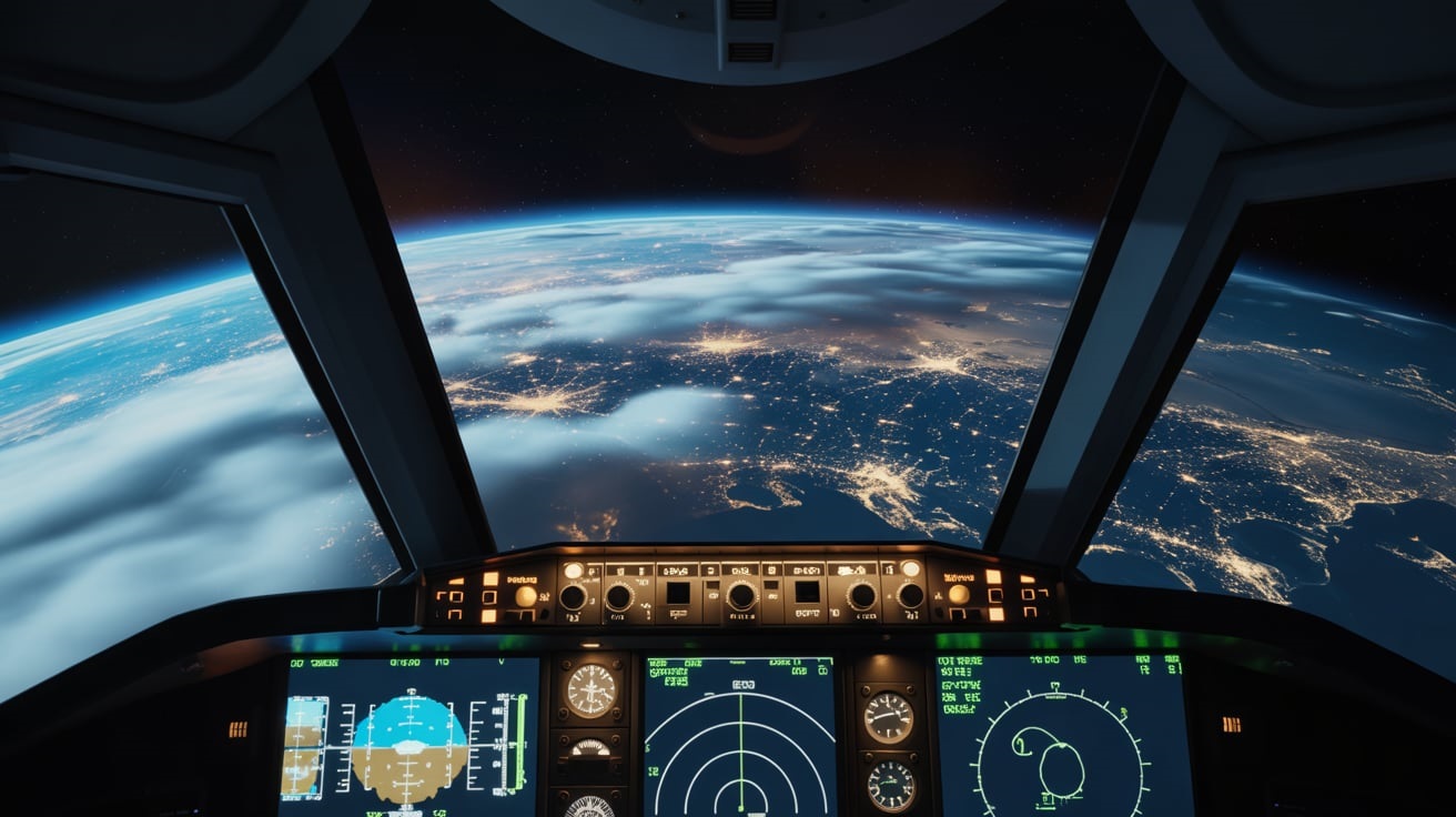 Learning geography with Google Earth flight simulator